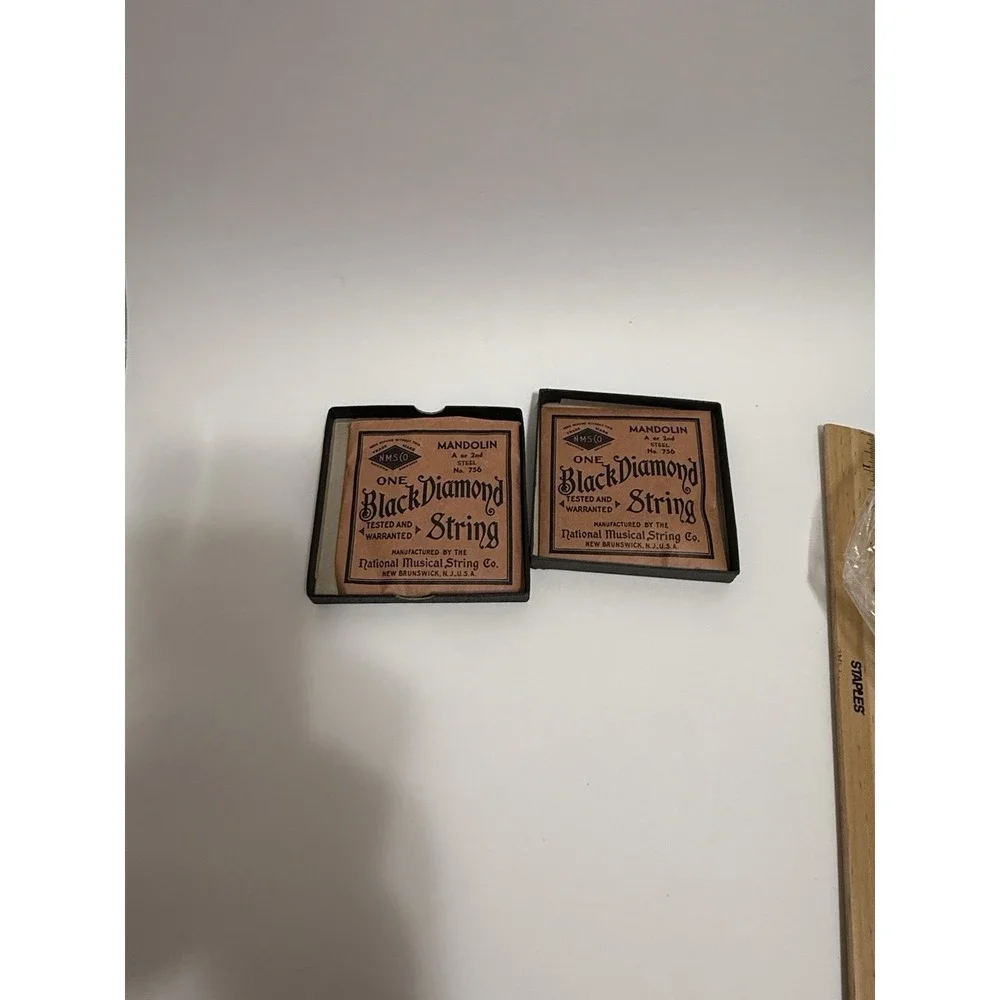 Vintage NOS - Black Diamond Mandolin Strings #762 Silver Plated Copper/Steel